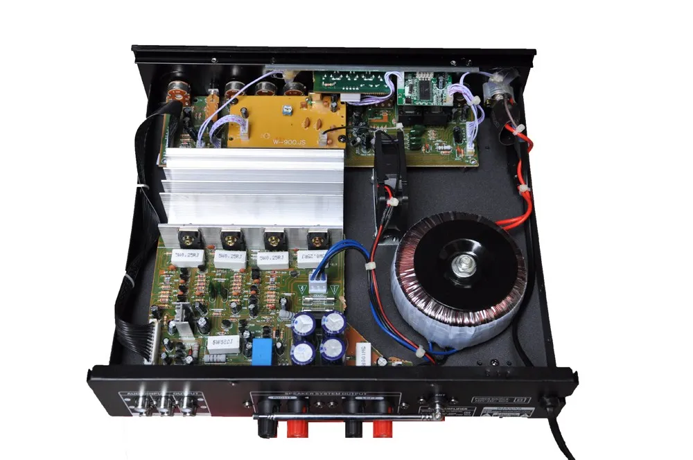 Amplificador digital PARA karaoke en casa, dispositivo de audio de cine en casa, AV-MP618E, 200W + 200W, HiFi, 2,0 canales, MP3, Bluetooth
