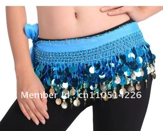 BELLY DANCE SEQUINS HIP SCARF (88 moedas)