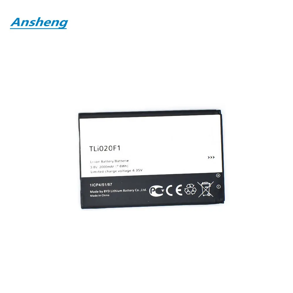 

High Quality 2000mAh TLI020F1 Battery For TCL J720T J726T Alcatel One Touch Pop 2 5042d C7 7040 OT-7040 OT-7040D