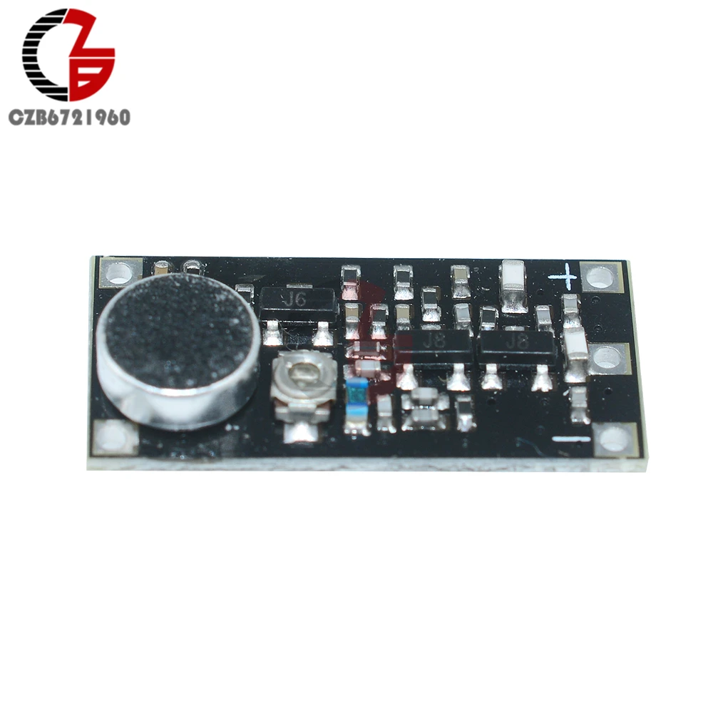 88-115MHz FM Transmitter Module Wireless Signal Generator Adjustable Capacitor DC 3V 100 Meters with Microphone for Arduino