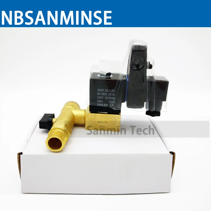 Imagem -06 - Solenoide o para Válvulas de Drenagem Eletrônica Compressor de ar Bronze Nbsanminse de Alta Pressã