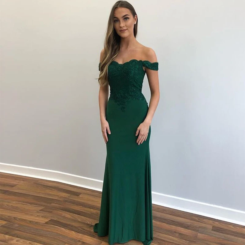 Long Mermaid Evening Dresses Multi Color Floor Length Off The Shoulder 2019 Hot Sale Women Formal Party Dresses Robe De soiree