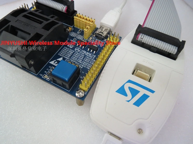 Clamshell STM32 LQFP64  IC51-0644-807 with ST-LINKV2 YAMAICHI  IC Burning seat Adapter Socket test bench support STM32-LQFP64