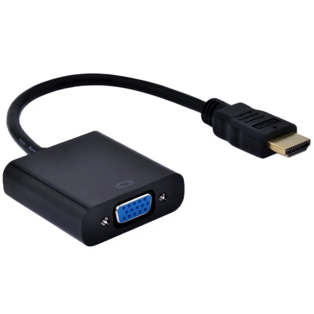 laptop to projector HDMI-compatible to vga cable converter adapter hdmi-vga video convertor hdmi-vga cable male to female
