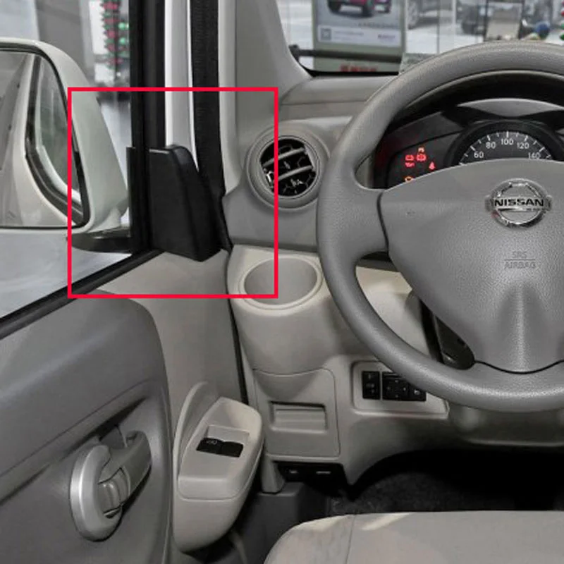 Car Window Interior A Pillar Chrome Cover Trim for Nissan Nv200 Evalia 2018 Car Styling Stickers Decoration Accessories 2 Pcs