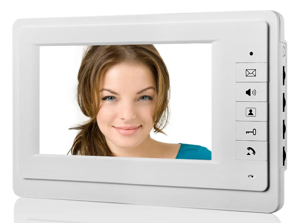 7 zoll Monitor Video Intercom Tür Telefon Türklingel System 5 stücke RFID Karte Entsperren Video-türsprechanlage Infrarot nachtsicht Kamera kit