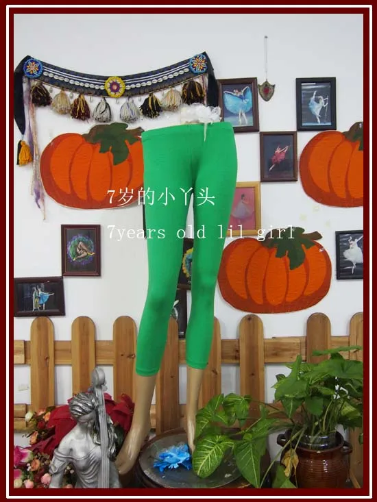 Lycra Cotton Belly Dance Yoga Tight Capri Pants Tight-Fitting Dody-Buiding Fitness Trousers Slim Leggings H916-921