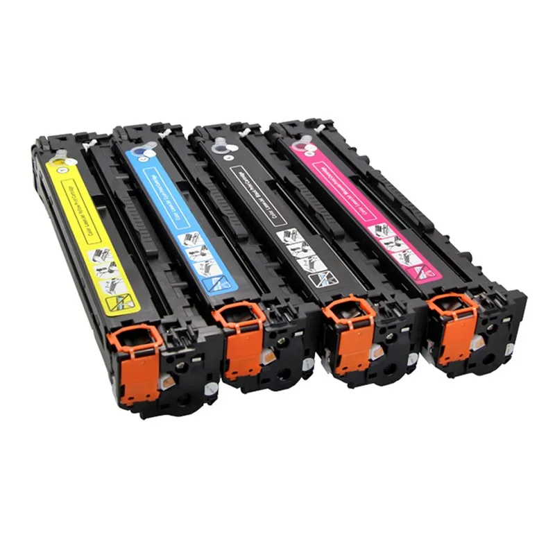 4Pcs CB540A 541A 542A 543A For HP 125A Color LaserJet CP1210 CP1215 CP1217 1515N 1518NI CM1312NFI CM1312MFP Toner Cartridge Ink