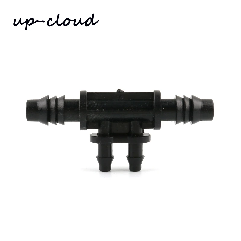 

5pcs UP-CLOUD 8/11mm to 4/7mm Hose Barbed Reducing Cross Connector Garden Drip Irrigation System Parts Tube Repair 4 Way Joints