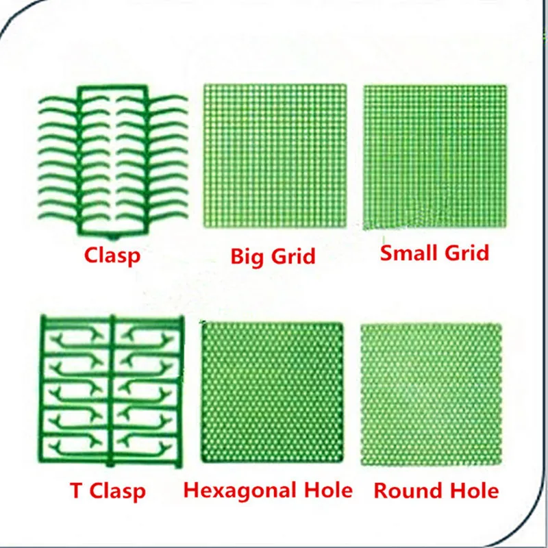 Malla de cera para laboratorio Dental, malla con agujero redondo, forma de cierre de rejilla cuadrada, hoja de cera para diseño parcial de Metal