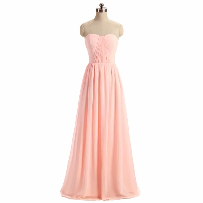 Frauen Licht Rosa Brautjungfer Kleid 2020 vestido de la dama de honor Party Kleid Hochzeit Prom Kleid für Brautjungfer