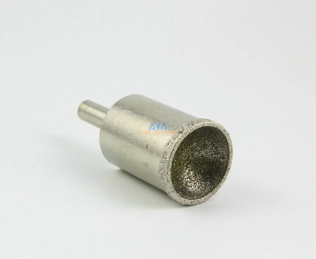 2 Pcs 20mm Diamond Mounted Point Spherical Concave Head Grinding Bit Grit 80