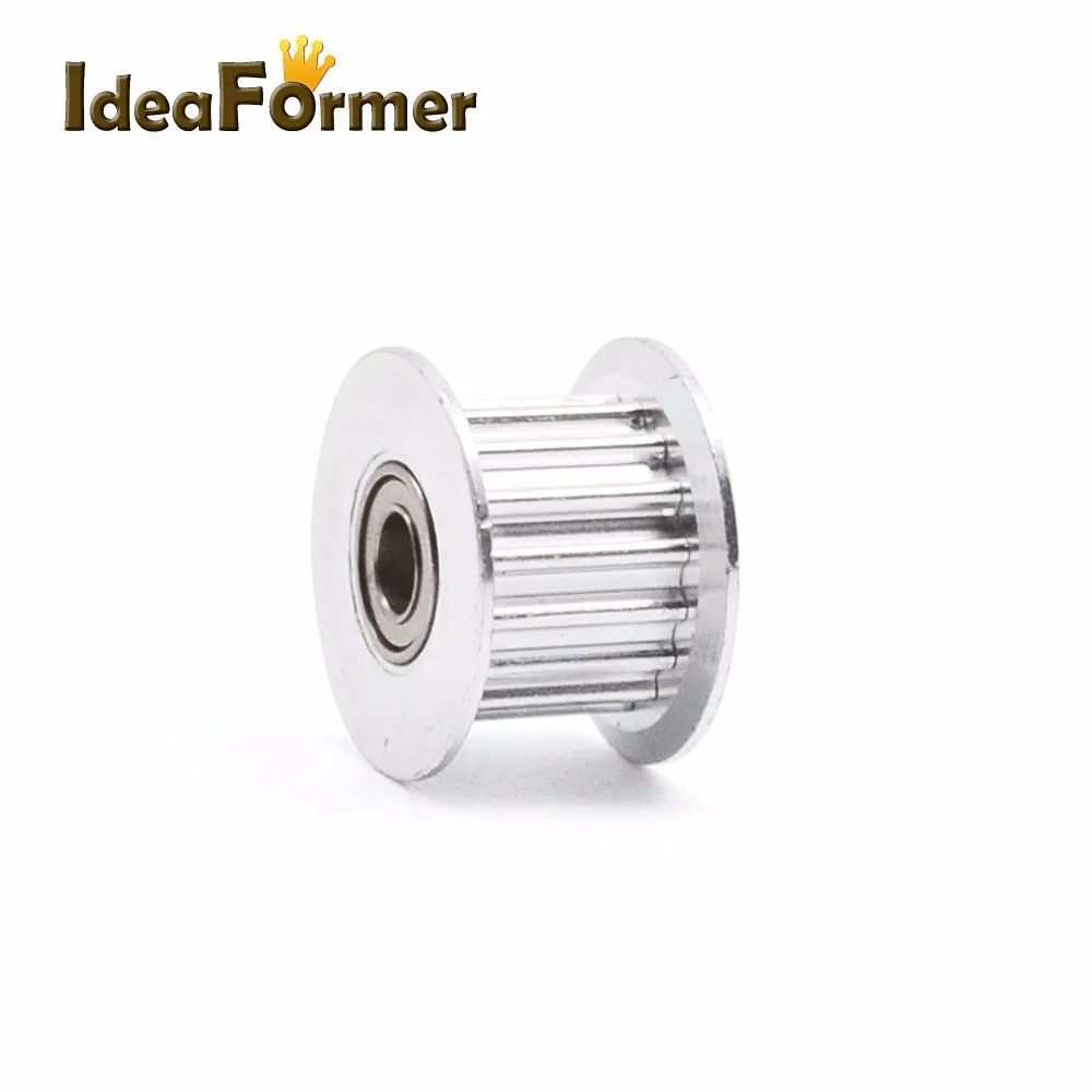 Reprap CNC koła koło rozrządu z łożyskiem kulkowym 3/5mm OD13/16/18mm 2GT/GT2 16/20 zębów 3D drukarki dla 6mm pasek rozrządu