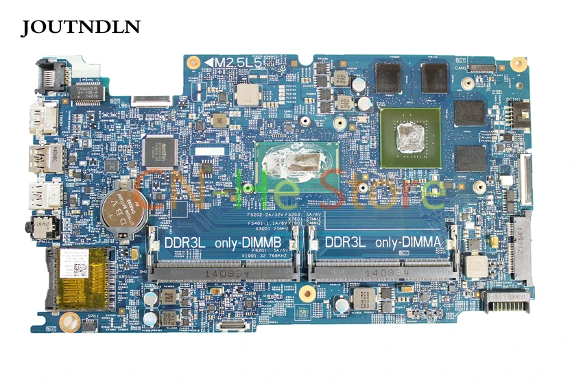 

FOR Dell Inspiron 7537 Laptop Motherboard DPX9G DOH50 12311-1 CN-0DPX9G 0DPX9G W/ i7-4510U CPU GT750M 2GB GPU