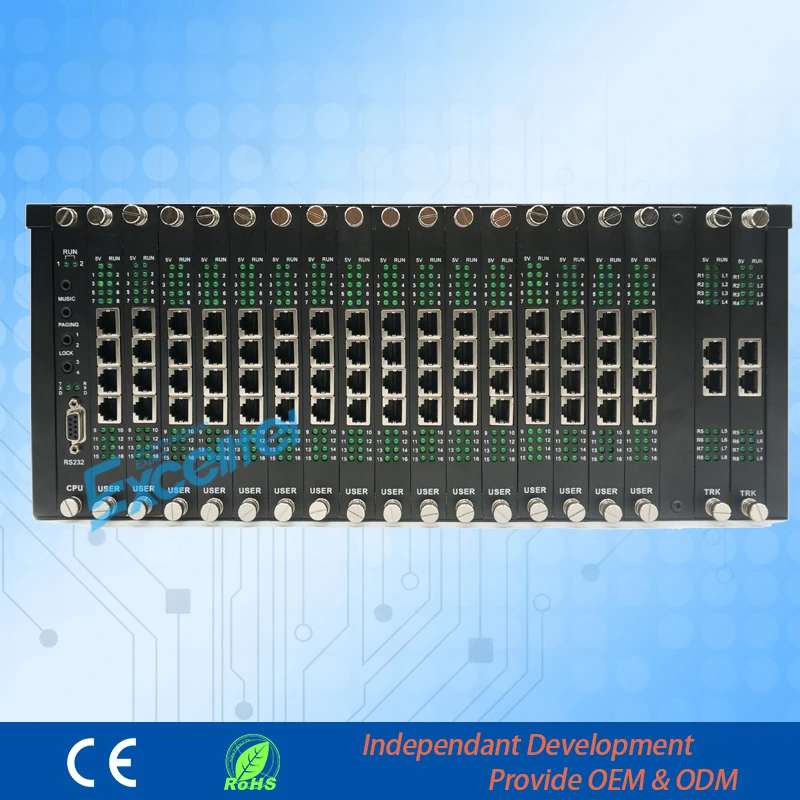 Group Telephone PABX PBX System for hotel PBX 240 extensions (D256A-8240)