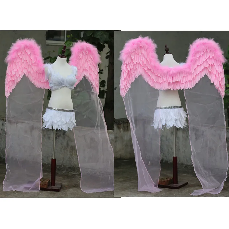 wholesale Children's cute pink ANGEL wings Baby show costumes fairy wings creative girl's birthday gifts free shipping