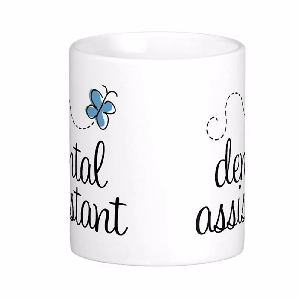 Cute Dental Assistant White Coffee Mugs Tea Mug Customize Gift By LVSURE White Ceramic Mug Travel Coffee Mugs