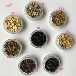 Locks Ring Easily Locks Micro Bead 3.2*2.8*3.8 mm 1000pcs Micro Copper Tube Rings Links beads For Pro Hair Extensions Tubes