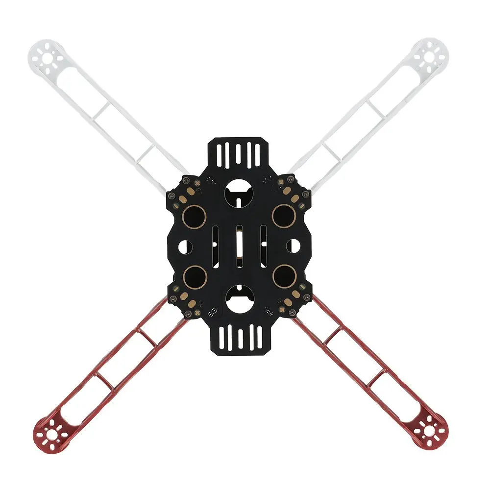 EBOYU Q380 380mm 4 Axis Mini RC Quadcopter Frame Kit for FPV Aerial Photography(Red+White)