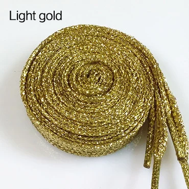 Glänzende, glitzernde, gold- und silberfarbene, bunte, helle Schnürsenkel, 16 Farben, 110 cm, Sneaker, Sportschuhe, Schnürsenkel, Schnürsenkel, Schnürsenkel