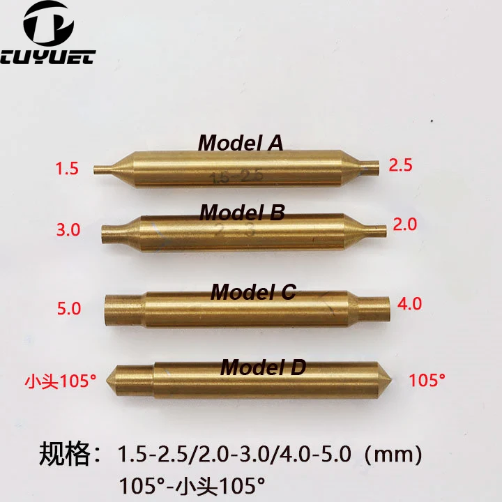 Titanium Plate Milling Cutter Double Head 1.5-2.5mm 2.0-3.0mm 105 Guide Pins for Vertical Automatic Key Cutting Machine