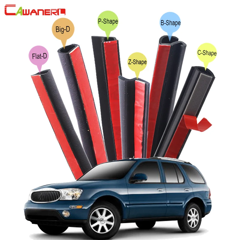 Cawanerl For Buick Rainier Enclave Encore Car Rubber Seal Sealing Strip Kit Weatherstrip Noise Insulation Seal Edge Trim