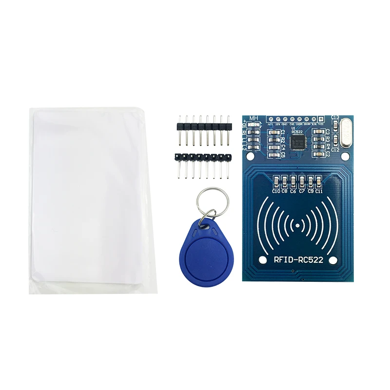5pcs/lot MFRC-522 RC522 RFID RF IC card inductive module with free S50 Fudan card key chain