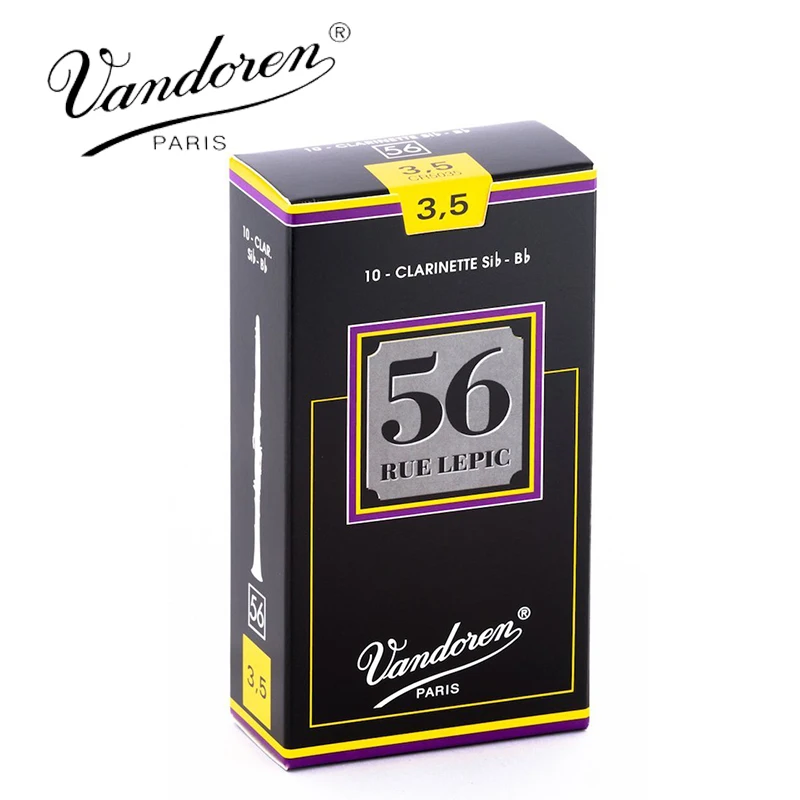 Original France Vandoren 56 Clarinet Reed Larinette Sib Bb Reeds / Bb Clarinet Rue Lepic Reeds Strength 2.5# 3# 3.5# Box of 10