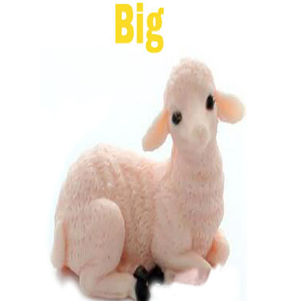 Alpaca Sheep Cake Decor Mold Handmade Soap Silicone Mould Plaster 3d Animal Candle Molds Kitchen Baking Cake Tools S0003XY