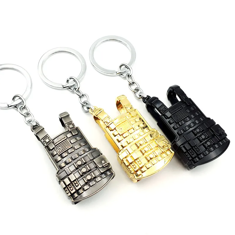 Hot Game PUBG Keychain Game Equipment Key Chain chaveiro Alloy Pendant llaveros Of Cosplay Fans High Quality Toy Collection Gift