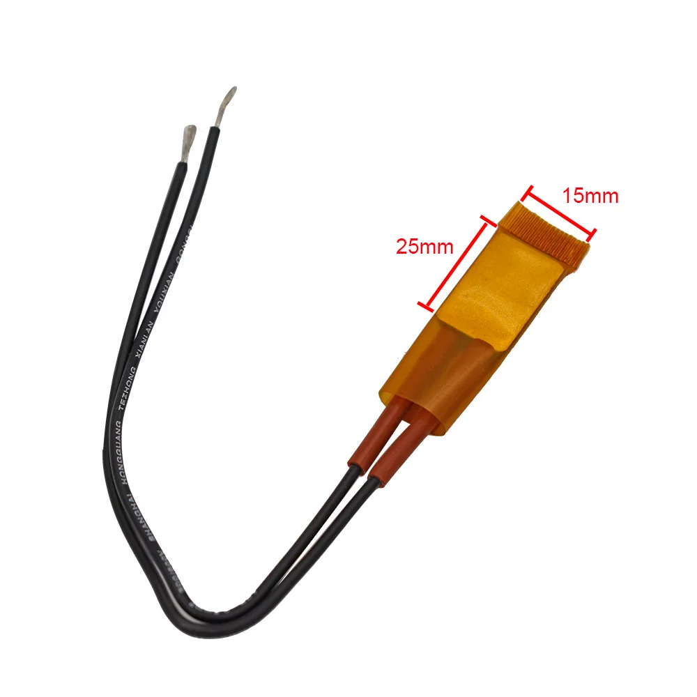 10PCS/LOT 25x15x3.5mm PTC Heating Element 220V Thin Film Heater Thermostat Aluminum Shell Ceramic Heater Heating Plate