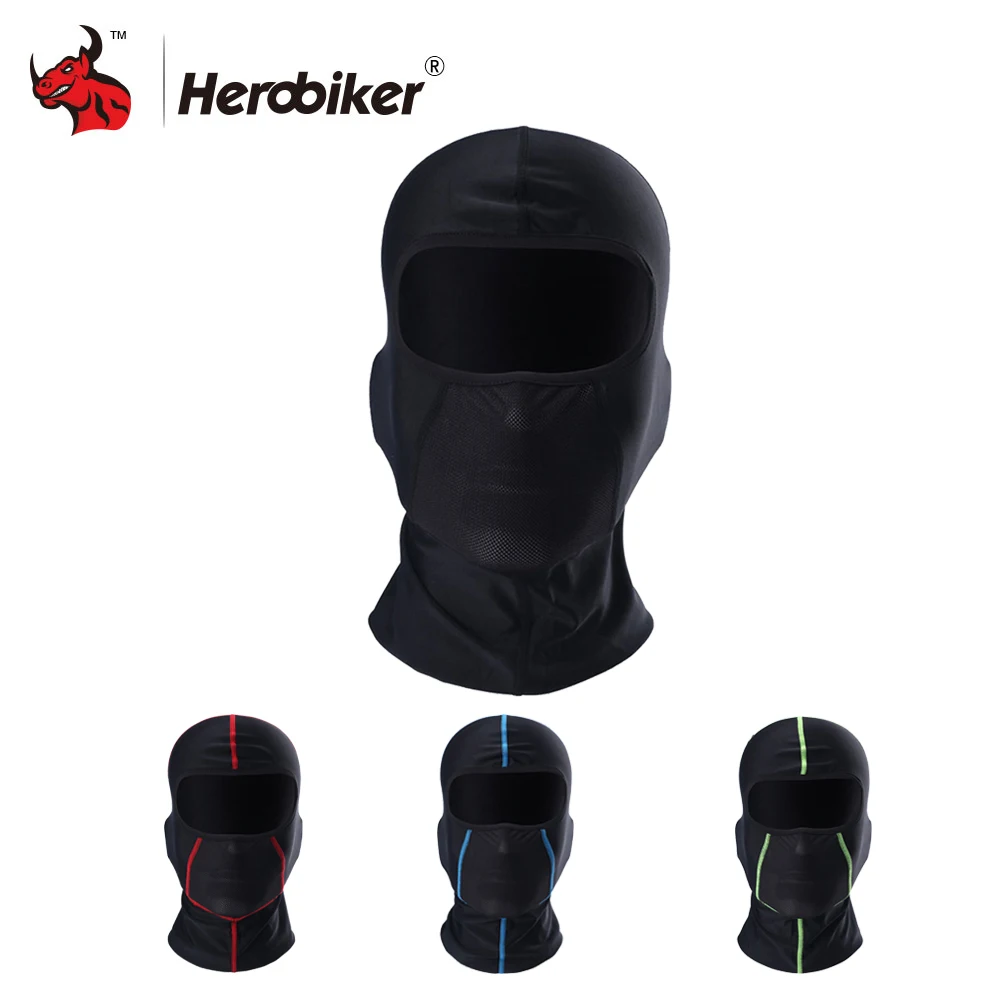 HEROBIKER Motorcycle Face Mask Balaclava Summer Moto Bikers Mask Motorcycle Bicycle Face Shield Motorcycle Sun-protection