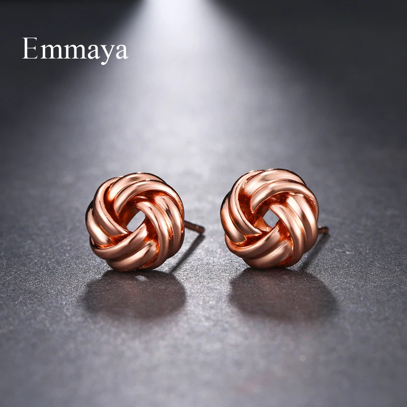 Emmaya Brand Fashion Luxury Simple Multicolor Unique Originality Metal Earrings for Women Wedding Travel Jewelry Party Gift