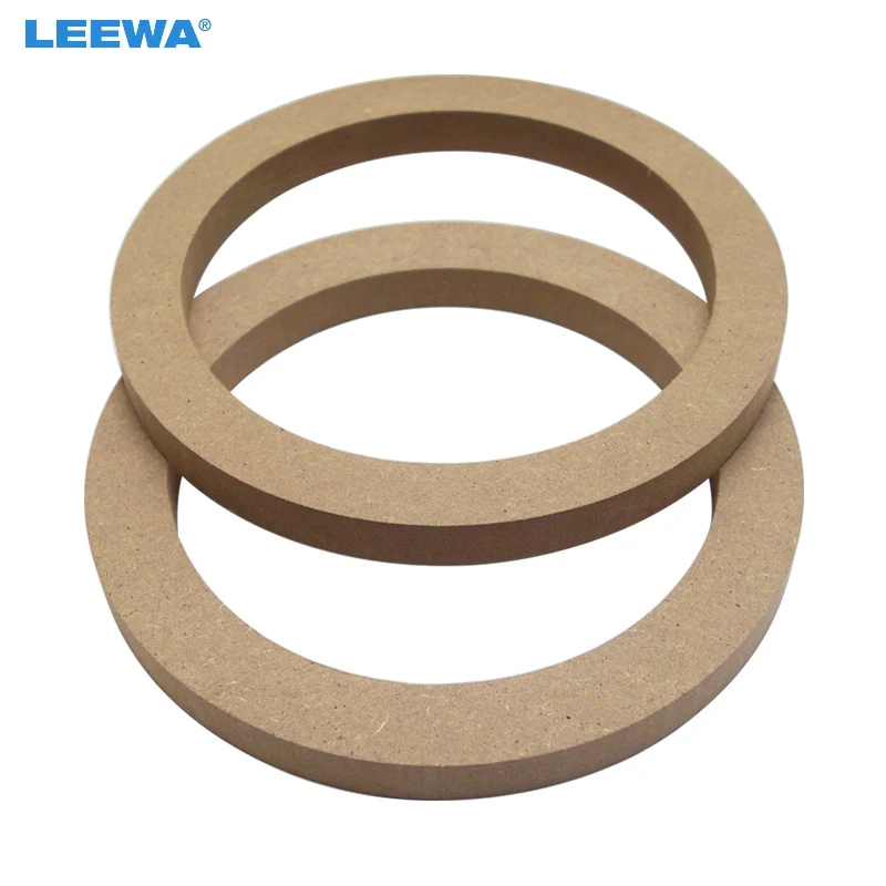 

LEEWA 2PCS 6.5" Universal Car Stereo Speaker Spacer Wooden Rings Bracket Holder Adapter for Car Bus Truck #CJ5606