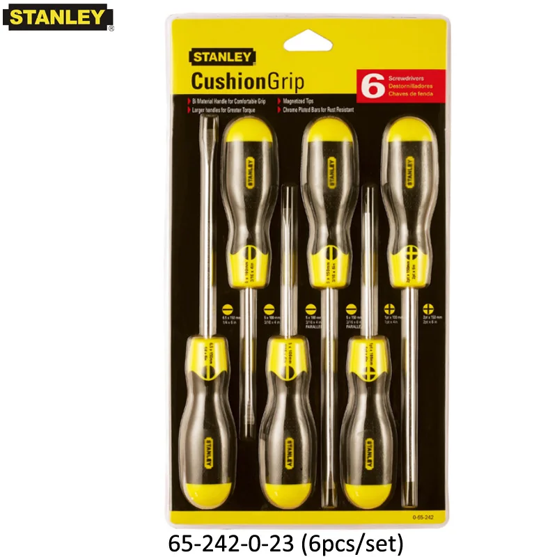 Stanley 8pcs 6pcs slotted phillips magnetizer kit screwdriver precision universal screwdriver set hand tools Cr.v steel