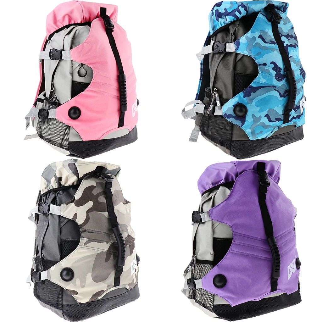 

Roller Skates Backpack Inline Skates Skating Shoes Boots Carry Bag Ice Skates Storage Knapsack Outdoor Sports Bags For Men Women