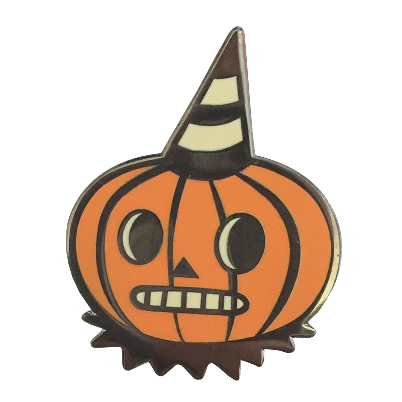 Pumpkin spooky Enamel Pin Badge brooch