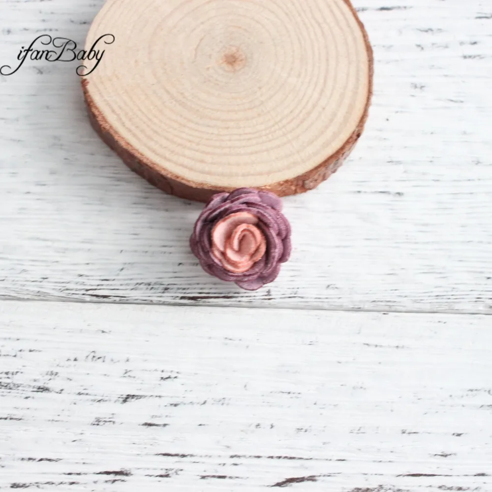 Cute rose Rolled Flower felt flowers Flat back for DIY Craft flowers