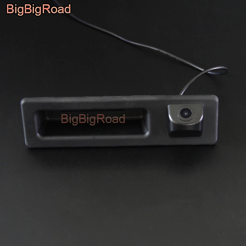 BigBigRoad For BMW  X3 F25 2010-2015 3 F30 F31 F34 / 330d Touring 2012-2015 Car Trunk Handle RearView Backup Parking CCD Camera