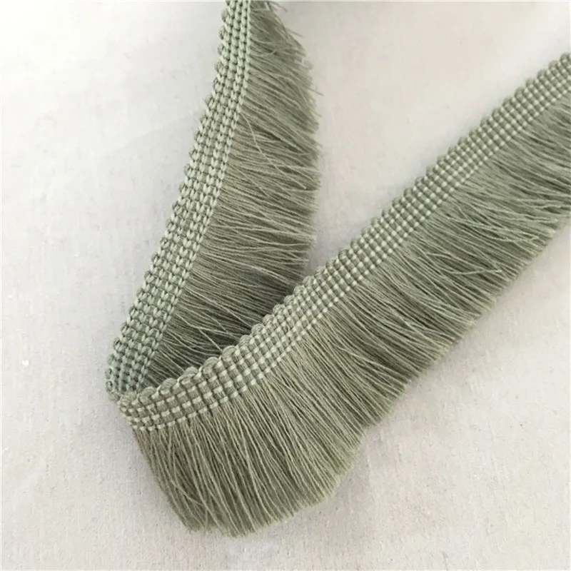 2 yards 25mm pizzo Trim nastro da cucire nappe di cotone rifilatura frange nappa pizzo per indumento tenda accessori decorativi fai da te