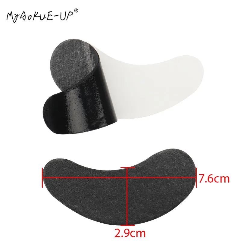 HOT 50 pairs/lot Black Patches Gel Eye Pads Eyelashes Paper Patches For Eyelash Extension Eye Tips Sticker Wraps Makeup Tools