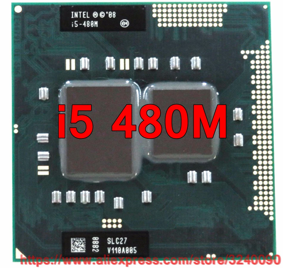 Original lntel Core i5 480M 2.66GHz i5-480M Dual-Core Processor PGA988 Mobile CPU Laptop processor free shipping