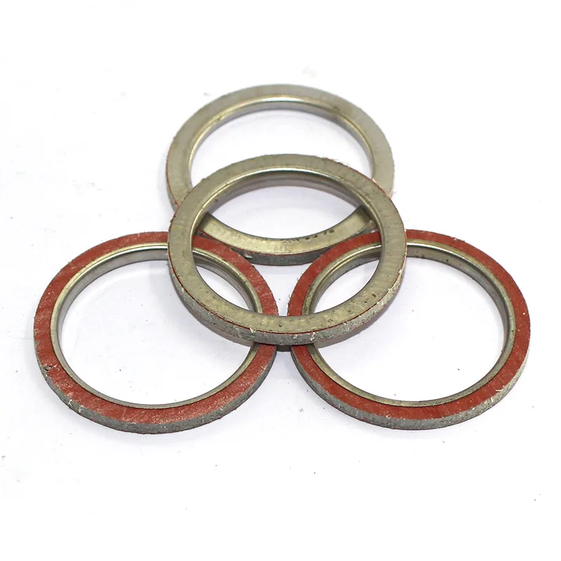 4PCS FOR KAWASAKI ZR400 D1 Xanthus 2006-2014 ZR400 G2-G8F XanthusX 97-08 ZX400 L1-L5/L9 ZXR400R 91-1995-99 Exhaust Gasket