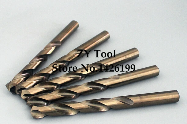 5PCS 7.0mm~13mm HSS CO M35 Containing Cobalt Twist Drill Bits For Stainless Steel (7/7.5/8/8.5/9/10/10.5/11/11.5/12/12.5/13mm)