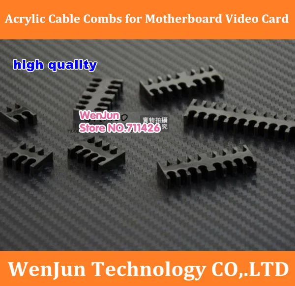 

50pcs Acrylic SATA IDE 4pin 6pin 8pin 6p+6p 8p+8p 8p+6p 24pin Cable Combs for 18AWG sleeved Cables mainboard video card cord