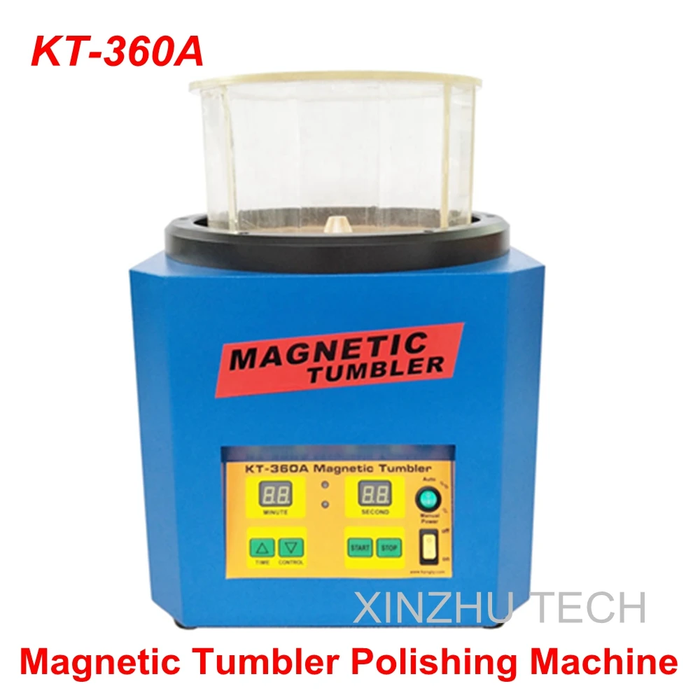 

KT-360A Drum Polishing Machine Jewelry Vibratory Tumbler Barrel Magnetic Tumbler Polisher 1.3kgs Jewelry Surface Sanding Tools