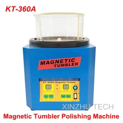 KT-360A Drum Polishing Machine Jewelry Vibratory Tumbler Barrel Magnetic Tumbler Polisher 1.3kgs Jewelry Surface Sanding Tools