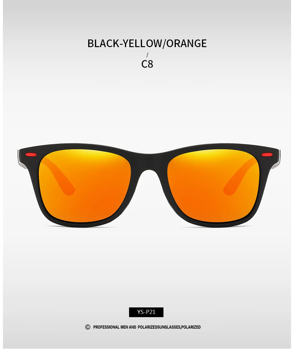 Klassische Polarisierte Marke Design Sonnenbrille Männer Frauen Fahren Angeln Quadratischen Rahmen Sonnenbrille Männliche Goggle UV400 Gafas De Sol – Detail 25