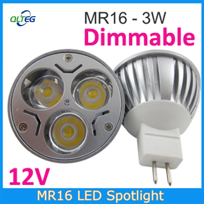 

20PCS/LOT dimmable MR16 3W LED Bulb 12V LED LAMP MR 16 12V LED SPOTLIGHT WARM WHITE COOL WHITE FREE SHIPPING