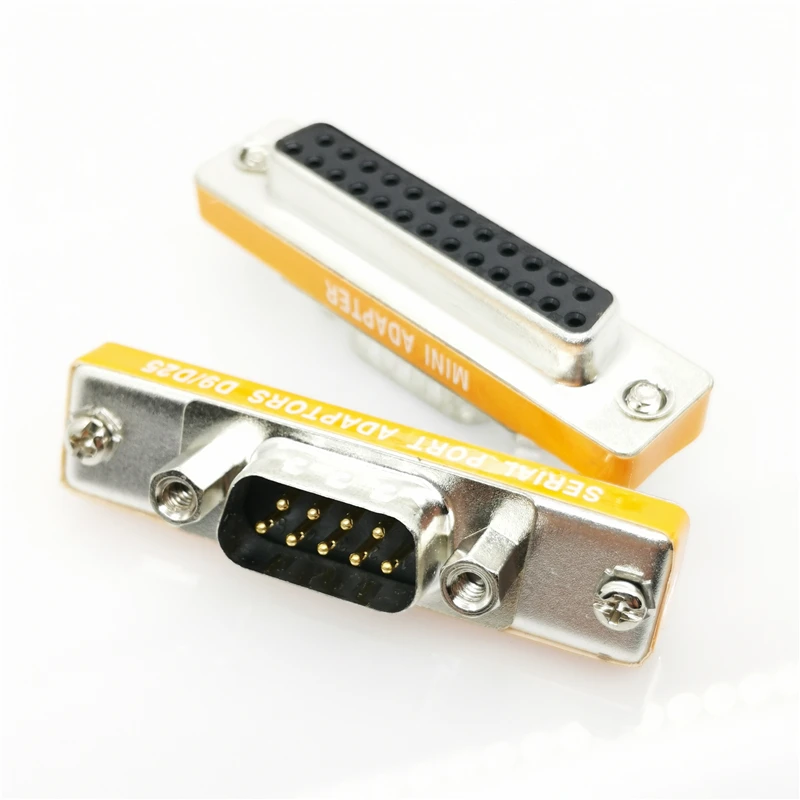 

DB25 Female to DB9 Male Adapter D9/D25 Serial Port Adaptor 9Pin Male 25P Female Connector D25/D9 Convert protect joint